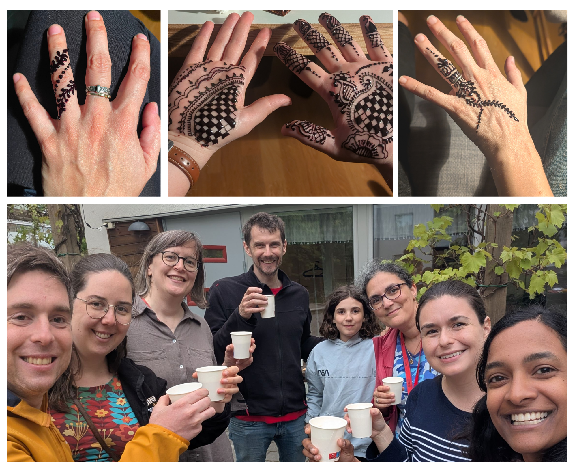 BIIF BBQ and Henna party collage